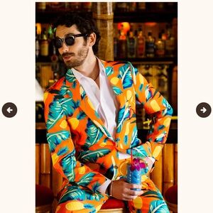 Shinesty Men’s tropical with pineapples Fun blazer